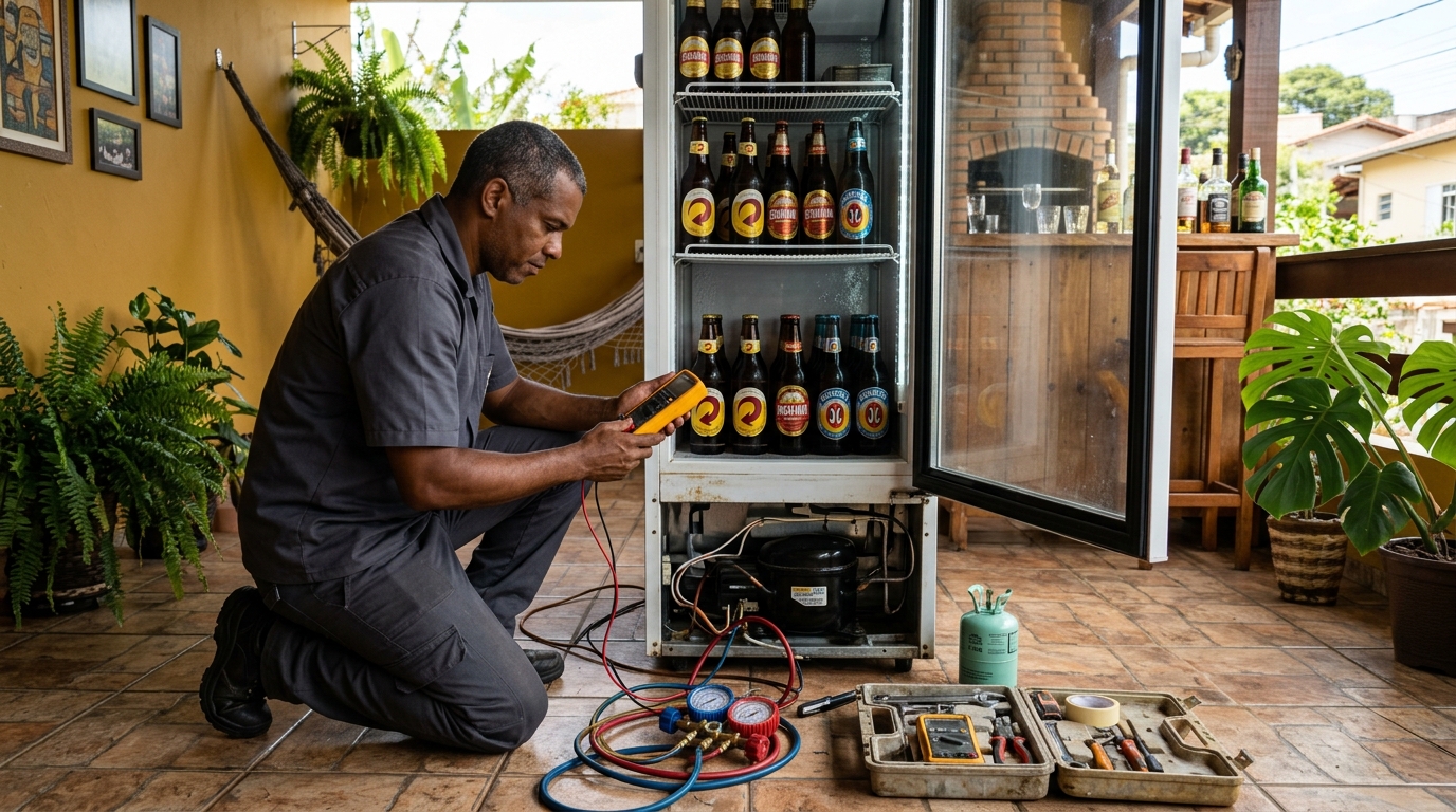 Conserto de placa eletrônica de cervejeira em Marília‑SP